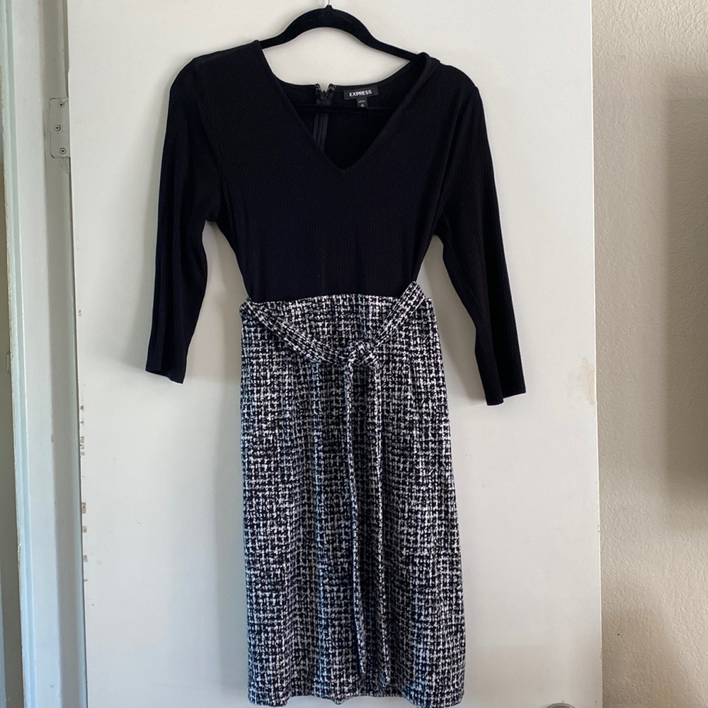 Express dressy black dress
